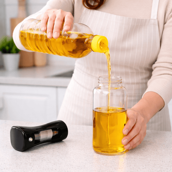 2 - Pack Glass Oil Sprayer Bottle – 2 - in - 1 Spray & Pour Dispenser - Wellhomes™