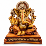 WellHomes™ Premium Lord Ganesha Idol | Antique Finish Ganesh Statue for Home, Office & Puja Décor