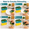 WellHomes 2-in-1 Dish Soap Dispenser with Sponge Holder | Kitchen Sink Organizer|300ml