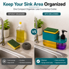 WellHomes™ Kitchen Sink Soap Dispenser with Sponge Holder | 3-in-1 Dish Soap & Liquid Dispenser