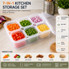 7-in-1 Airtight Food Storage Containers | BPA-Free Kitchen Pantry Organizer Set