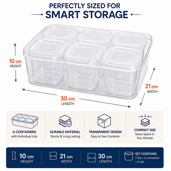 7-in-1 Airtight Food Storage Containers | BPA-Free Kitchen Pantry Organizer Set