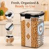 WellHomes Airtight Food Storage Containers Set of 4 | 4pcs ×1100ml | Transparent Kitchen Storage & Pantry Organizer.