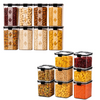 WellHomes Airtight Storage Containers Set of 16 | 8×700ml + 8×1100ml | Transparent Kitchen Pantry Containers (Copy)