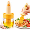 Wellhomes™2-in-1 Oil Dispenser Bottle with Silicone Brush – Duck Design Oil Brush Bottle (Buy 1 Get 1 Free)