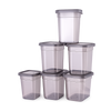 WellHomes™ BPA Free Fridge Storage Containers Set of 6 | Stackable Refrigerator Organizer Boxes with Lids for Fruits, Vegetables, Snacks & Pantry Storage