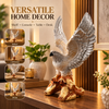 Premium Winged Bird Eagle Statue | Silver & Gold Luxury Home Décor Showpiece