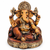 WellHomes™ Antique Brown Ganesha Idol for Home Decor | 17 cm Ganesh Murti Statue with Gold Detailing