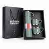 Insulated Thermos Flask Set with 2 Cups – Stainless Steel Hot & Cold Bottle for Travel, Office & Gifting - Wellhomes™