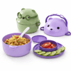 Kids Lunch Box with Feeding Bowl Set – Cartoon Design with Lid & Spoon (BPA - Free) - Wellhomes™
