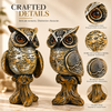 WellHomes™Decorative Owl Showpiece Set of 2 | Elegant Owl Figurines for Home Décor