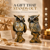 WellHomes™Decorative Owl Showpiece Set of 2 | Elegant Owl Figurines for Home Décor