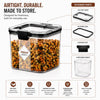 WellHomes Airtight Food Storage Containers Set of 4 | 4pcs ×700ml | Transparent Kitchen Storage & Pantry Organizer.