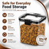 WellHomes Airtight Food Storage Containers Set of 4 | 4pcs ×700ml | Transparent Kitchen Storage & Pantry Organizer.