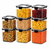 WellHomes Airtight Food Storage Containers Set of 8 | 8pcs ×700ml | Transparent Kitchen Storage & Pantry Organizer.