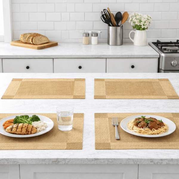 Premium Dining Table Mat (Buy 1 Get 1 Free) – Heat Resistant, Waterproof & Easy Clean Table Mat - Wellhomes™