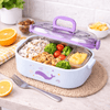 Premium Stainless Steel Bento Lunch Box with Integrated Utensils & Leak - Proof Snack Container – 650ml - Wellhomes™