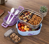 Premium Stainless Steel Bento Lunch Box with Integrated Utensils & Leak - Proof Snack Container – 650ml - Wellhomes™
