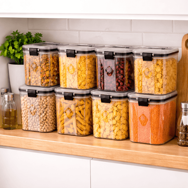 Wellhomes™ Airtight Food Storage Containers Set (8 pcs, 700ml) - Wellhomes™