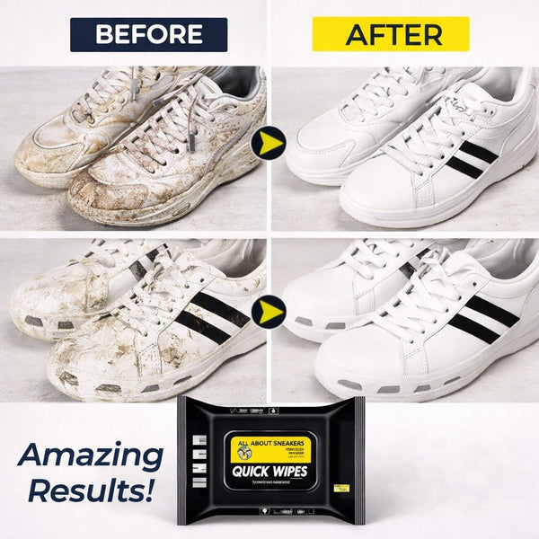 Wellhomes™ Quick Shoe Cleaning Wipes – Instant Sneaker & Shoe Cleaner ( Buy 1 Get 1 Free) - Wellhomes™