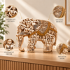 WellHomes™ Human Elephant Sculpture – Intricately Carved Decorative Showpiece for Home Décor