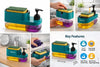 2 - in - 1 Kitchen Soap Dispenser with Sponge Holder & Pump - Wellhomes™