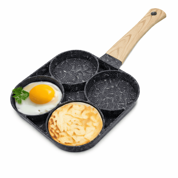 4 - Hole Non - Stick Egg Frying Pan – Multi Section Pancake & Omelette Maker - Wellhomes™