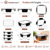 WellHomes™ Airtight Food Storage Containers Set of 12 | BPA Free, Leak Proof