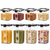 WellHomes Airtight Storage Containers Set of 8 | 4×700ml + 4×1100ml | Transparent Kitchen Pantry Containers