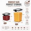 WellHomes Airtight Storage Containers Set of 8 | 4×700ml + 4×1100ml | Transparent Kitchen Pantry Containers