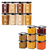 WellHomes Airtight Storage Containers Set of 16 | 8×700ml + 8×1100ml | Transparent Kitchen Pantry Containers (Copy)