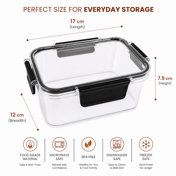 WellHomes™ Airtight Food Storage Containers Set of 12 | BPA Free, Leak Proof