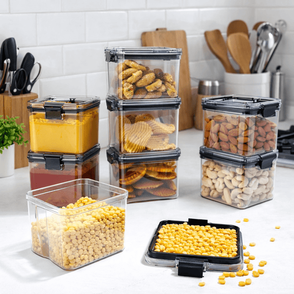 Airtight Kitchen Storage Containers set of 8pcs (400ml) - Wellhomes™