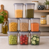 WellHomes™ BPA Free Fridge Storage Containers Set of 6 | Stackable Refrigerator Organizer Boxes with Lids for Fruits, Vegetables, Snacks & Pantry Storage