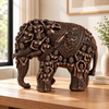 WellHomes™ Human Elephant Sculpture – Intricately Carved Decorative Showpiece for Home Décor