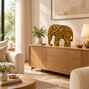 WellHomes™Golden Human Elephant Sculpture – Intricately Carved Decorative Showpiece for Home Décor (Copy)