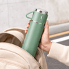 Insulated Thermos Flask Set with 2 Cups – Stainless Steel Hot & Cold Bottle for Travel, Office & Gifting - Wellhomes™