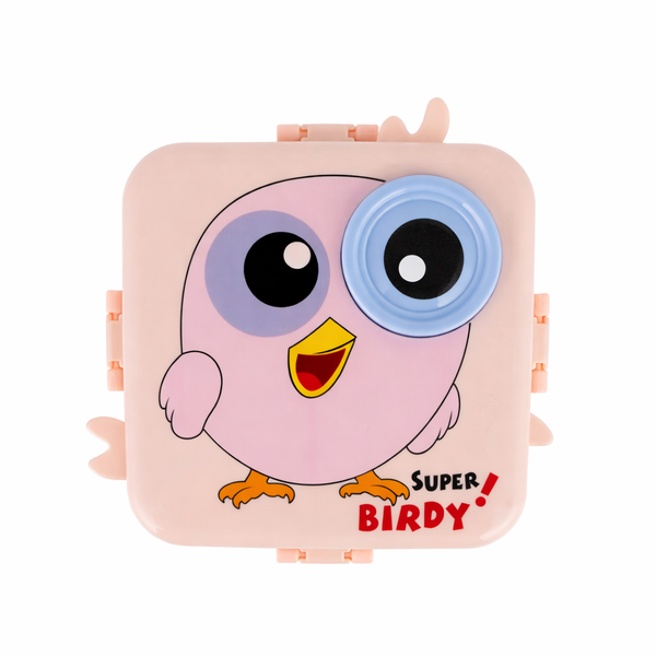 Super Birdy Kids Lunch Box | Fun Cartoon Design, Safe & Durable