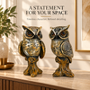 WellHomes™Decorative Owl Showpiece Set of 2 | Elegant Owl Figurines for Home Décor
