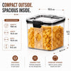 WellHomes Airtight Food Storage Containers Set of 12 | 12pcs ×700ml | Transparent Kitchen Storage & Pantry Organizer.