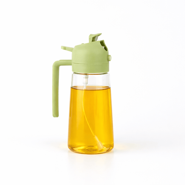 Pack of 2 Oil Dispenser Bottles – 2 - in - 1 Spray & Pour | BPA Free Kitchen Oil Sprayer - Wellhomes™