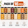 WellHomes Airtight Food Storage Containers Set of 16 | 16×1100ml | Transparent Kitchen Storage & Pantry Organizer