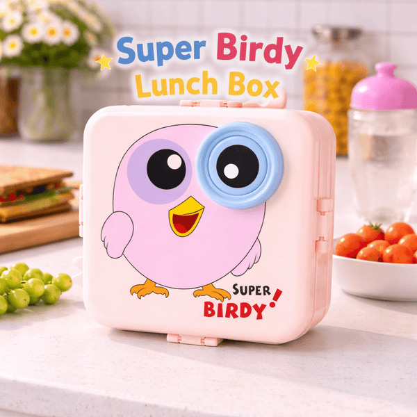 Super Birdy Kids Lunch Box | Fun Cartoon Design, Safe & Durable - Wellhomes™