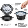 Wellhomes™ 2 - in - 1 Collapsible Silicone Ice Face Wash Bowl - Integrated Ice Maker Lid for Cold Therapy, De - Puffing & Pore Tightening - Wellhomes™