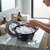 Wellhomes™ 2 - in - 1 Collapsible Silicone Ice Face Wash Bowl - Integrated Ice Maker Lid for Cold Therapy, De - Puffing & Pore Tightening - Wellhomes™