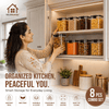 Wellhomes™ Airtight Food Storage Container Combo of (4pcs - 700ml + 4pcs - 1100ml) - Wellhomes™