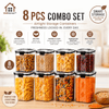 Wellhomes™ Airtight Food Storage Container Combo of (4pcs - 700ml + 4pcs - 1100ml) - Wellhomes™