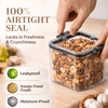 Wellhomes™ Airtight Food Storage Containers Set (8 pcs, 700ml) - Wellhomes™