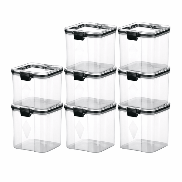 Wellhomes™ Airtight Food Storage Containers Set (8 pcs, 700ml) - Wellhomes™