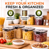 Wellhomes™ Airtight Food Storage Containers Set (8 pcs, 700ml) - Wellhomes™
